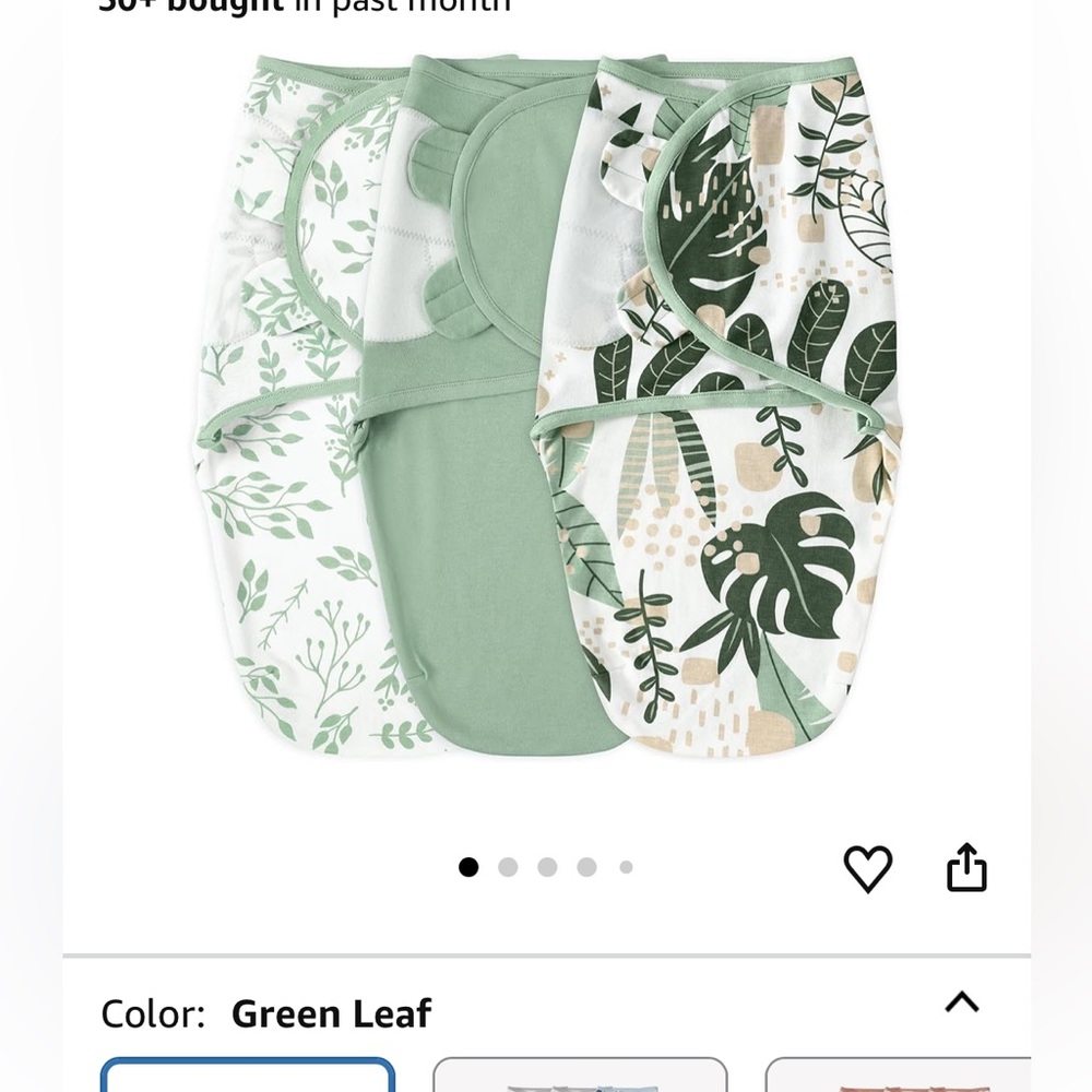 Baby Swaddles with Leaf Print